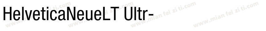 HelveticaNeueLT Ultr字体转换
